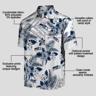 NFL Seattle Seahawks Hawaiian Shirt, Summer Vacation Aloha Fanwear