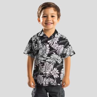 Seattle Seahawks Aloha Black Shirt - Monstera Leaf Tropical Hawaiian Style