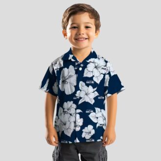 Seattle Seahawks Game Day Hawaiian Shirt - Hibiscus Blooms Tropical Apparel
