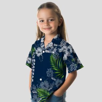 Seattle Seahawks Tropical Hibiscus Hawaiian Shirt - NFL Game Day Gear