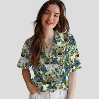 Seattle Seahawks Yoda Green Hawaiian Shirt, Tropical NFL Beach Shirt for Fans