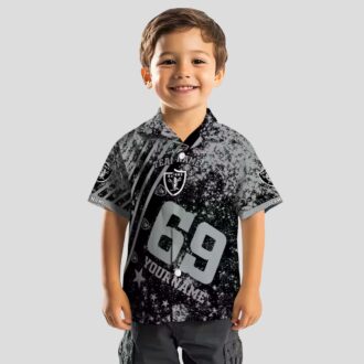Best Las Vegas Raiders Hawaiian Shirt, Black Star & Stripes NFL Aloha Apparel