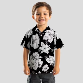 Las Vegas Raiders Floral Blooms Hawaiian Shirt - Game Day & Summer Outfit
