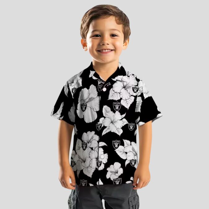 Las Vegas Raiders Floral Blooms Hawaiian Shirt - Game Day & Summer Outfit