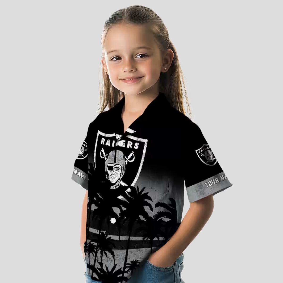 Las Vegas Raiders Floral Sunset Hawaiian Shirt - Stylish Black NFL Fan Gifts
