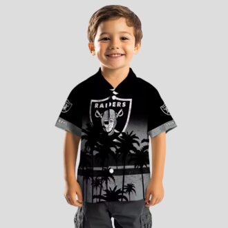 Las Vegas Raiders Floral Sunset Hawaiian Shirt - Stylish Black NFL Fan Gifts