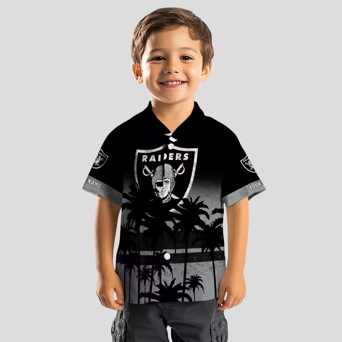 Las Vegas Raiders Floral Sunset Hawaiian Shirt - Stylish Black NFL Fan Gifts