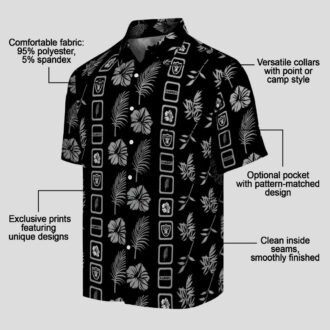 Las Vegas Raiders Hawaiian Shirt for Men - Stylish Black Floral NFL Gear