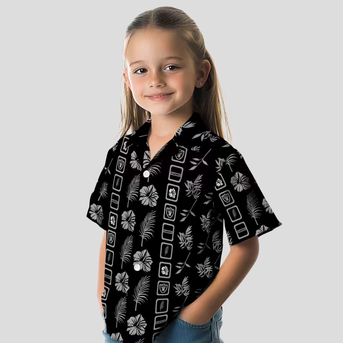Las Vegas Raiders Hawaiian Shirt for Men - Stylish Black Floral NFL Gear