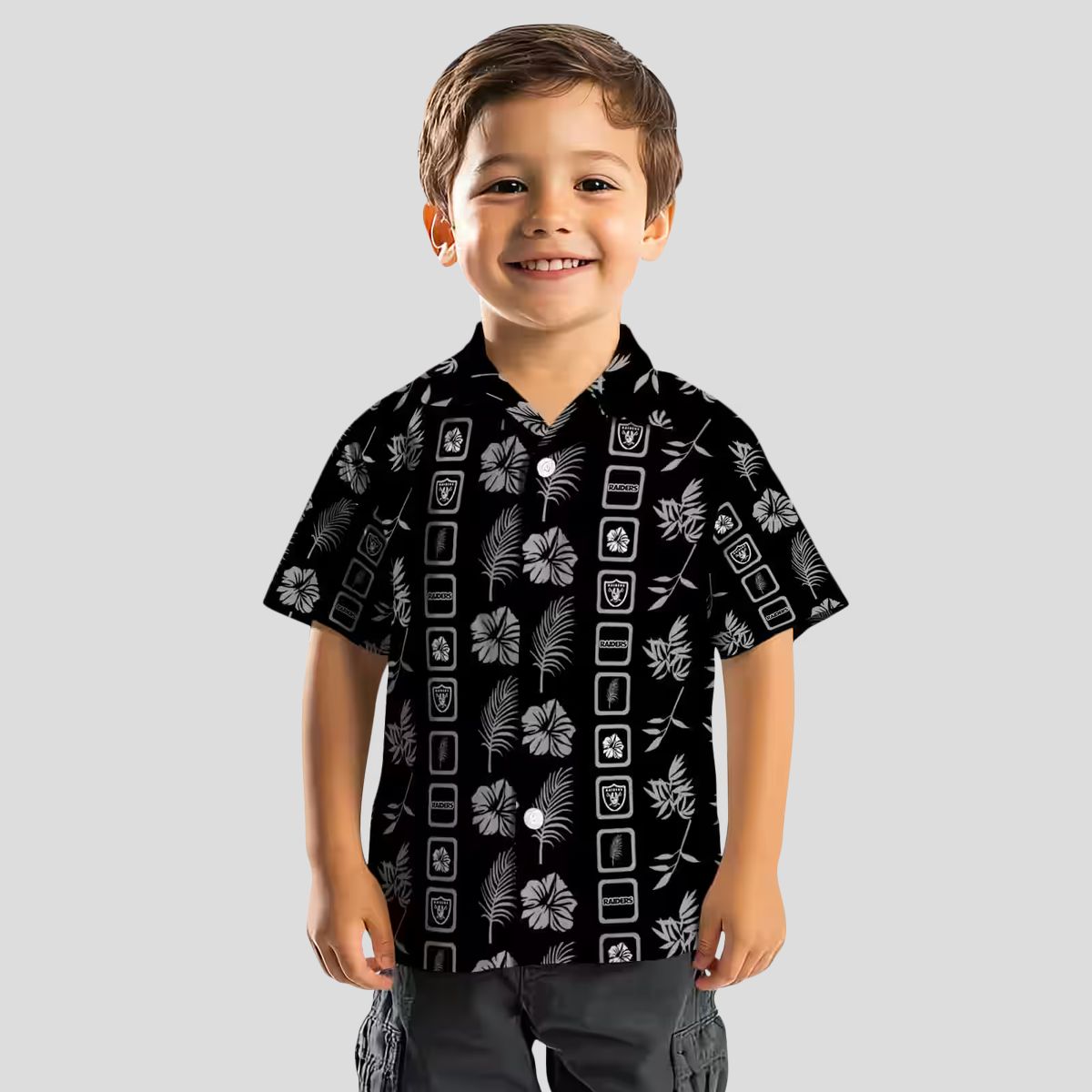 Las Vegas Raiders Hawaiian Shirt for Men - Stylish Black Floral NFL Gear
