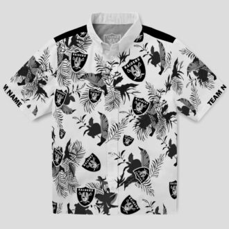 Las Vegas Raiders Tropical Hawaiian Shirt, Limited Edition Botanical Print Aloha Shirt