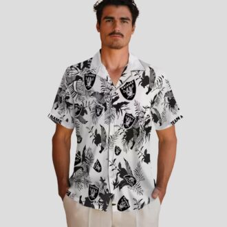 Las Vegas Raiders Tropical Hawaiian Shirt, Limited Edition Botanical Print Aloha Shirt