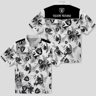 Las Vegas Raiders Tropical Hawaiian Shirt, Limited Edition Botanical Print Aloha Shirt