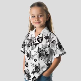 Las Vegas Raiders Tropical Hawaiian Shirt, Limited Edition Botanical Print Aloha Shirt