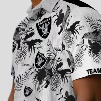 Las Vegas Raiders Tropical Hawaiian Shirt, Limited Edition Botanical Print Aloha Shirt