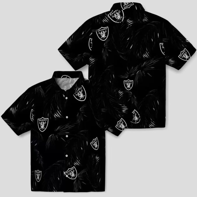 Limited Edition Las Vegas Raiders Hawaiian Shirt, Palm Leaf Tropical NFL Gear