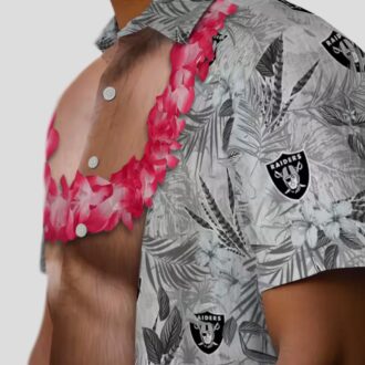 NFL Las Vegas Raiders Hawaiian Shirt for Men, Unique Chest Illusion NFL Fan Gift