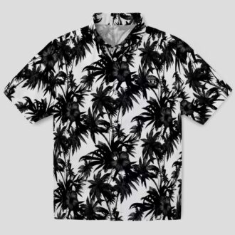 NFL Las Vegas Raiders Palm Motif Hawaiian Shirt, Summer Beach & Game Day Outfit
