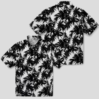 NFL Las Vegas Raiders Palm Motif Hawaiian Shirt, Summer Beach & Game Day Outfit
