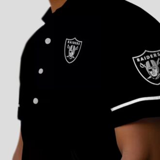Tropical Las Vegas Raiders Beach Hawaiian Shirt, Black Sunset Football Outfit