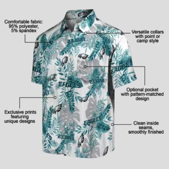Best NFL Philadelphia Eagles Aloha Shirt, Floral Hawaiian Shirt for Men & Women