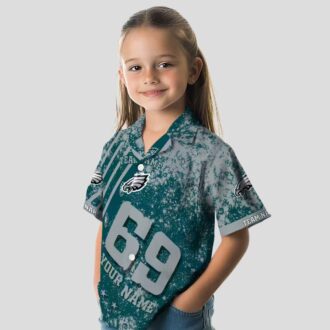 Best Philadelphia Eagles Star Stripes Hawaiian Shirt, Custom Green NFL Beach Shirt