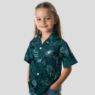Buy Philadelphia Eagles Green Hawaiian Shirt, Jungle Vibes NFL Beach Party Outfit