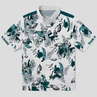 Custom Philadelphia Eagles Aloha Shirt, Botanical Hawaiian NFL Fan Apparel for Men & Women