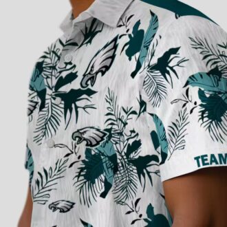 Custom Philadelphia Eagles Aloha Shirt, Botanical Hawaiian NFL Fan Apparel for Men & Women