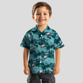 NfL Fans Philadelphia Eagles Green Hawaiian Shirt, Coastal Palms Aloha NFL Shirt
