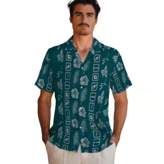 NFL Philadelphia Eagles Aloha Hawaiian Shirt, Floral Green Beach Vacation Outfit