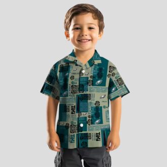 NFL Philadelphia Eagles Tribal Hawaiian Shirt, Green Summer Beach Aloha Outfit