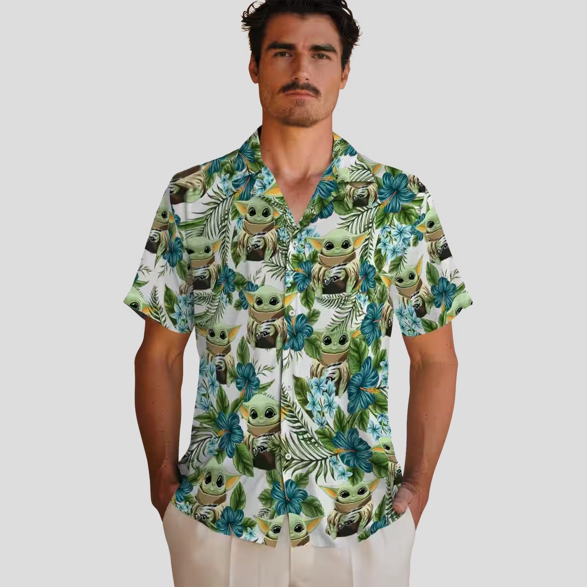 NFL Philadelphia Eagles Yoda Green Aloha Shirt, Summer Vacation & Tailgate Party Wear