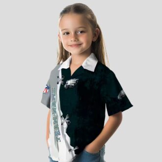 Philadelphia Eagles Edgy Streaks Hawaiian Shirt, Custom Aloha Shirt for Men & Women