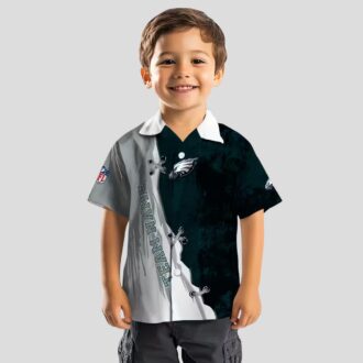 Philadelphia Eagles Edgy Streaks Hawaiian Shirt, Custom Aloha Shirt for Men & Women