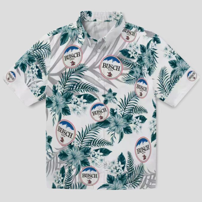 Philadelphia Eagles Floral Hawaiian Shirt - Green White Palm Hibiscus NFL Fan Gifts