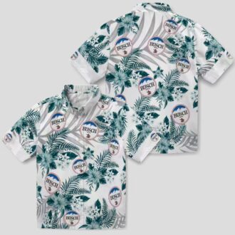 Philadelphia Eagles Floral Hawaiian Shirt - Green White Palm Hibiscus NFL Fan Gifts