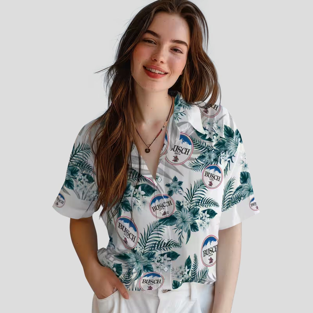 Philadelphia Eagles Floral Hawaiian Shirt - Green White Palm Hibiscus NFL Fan Gifts