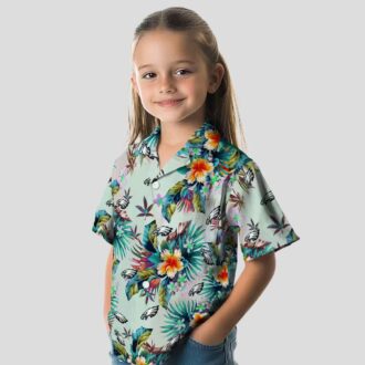 Philadelphia Eagles Game Day Hawaiian Shirt - Green Tropical Foliage, Stylish for Fans