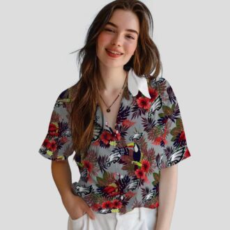 Philadelphia Eagles NFL Hawaiian Shirt, Floral Toucan Green Red Tropical Vacation Wear