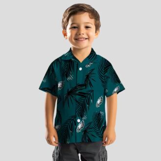 Philadelphia Eagles Palm Leaf Hawaiian Shirt, Tropical NFL Summer Beach Outfit