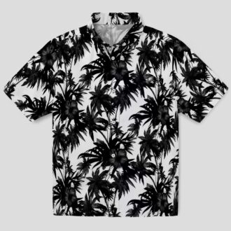 Shop Philadelphia Eagles Hawaiian Shirt, Black White Palm NFL Summer Fan Apparel