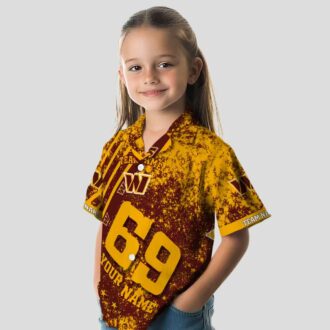 Custom Washington Commanders Burgundy Hawaiian Shirt, Star Stripes NFL Beachwear