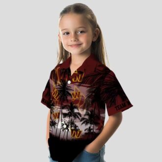 Limited Edition Washington Commanders Hawaiian Shirt, Sunset Palm Tropical NFL Gear