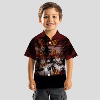 Limited Edition Washington Commanders Hawaiian Shirt, Sunset Palm Tropical NFL Gear
