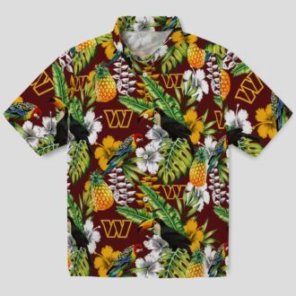 NFL Washington Commanders Tropical Toucan Hawaiian Shirt, Custom Summer Beach Outfit for Women