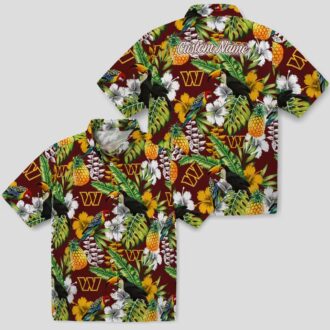 NFL Washington Commanders Tropical Toucan Hawaiian Shirt, Custom Summer Beach Outfit for Women