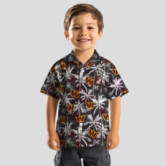 Washington Commanders Palm Print Hawaiian Shirt, NFL Summer Outfit for Men & Women