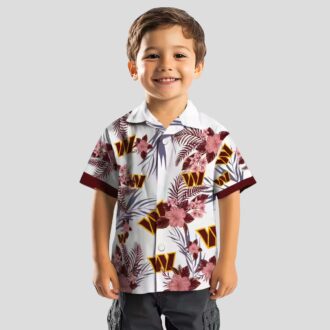 Washington Commanders Patriotic Hawaiian Shirt, Burgundy White NFL Game Day Summer Outfit
