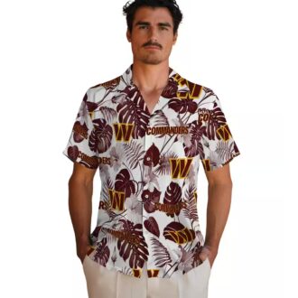 Washington Commanders Tropical Hawaiian Shirt, NFL Floral Aloha Beachwear for Men & Women